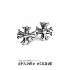 CHROME HEARTS CROSS CUT OUT STUD EARRING CHROME HEARTS CROSS CUT OUT STUD EARRING