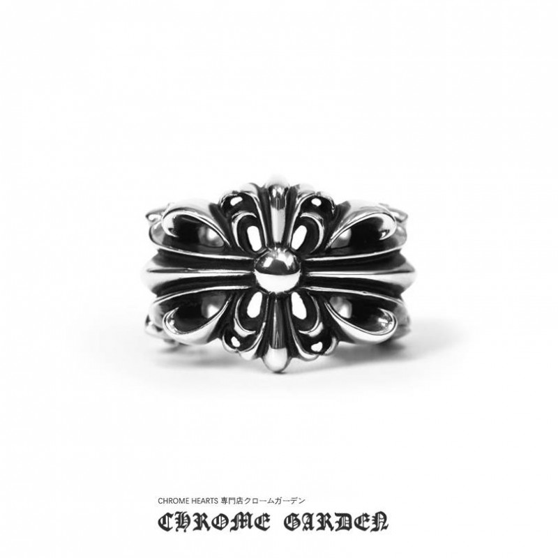 CHROME HEARTS DOUBLE FLORAL RING CHROME HEARTS DOUBLE FLORAL RING