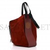 LOEWE CALFSKIN SUEDE HAMMOCK SHOULDER BAG RED (30*25*13.5cm)