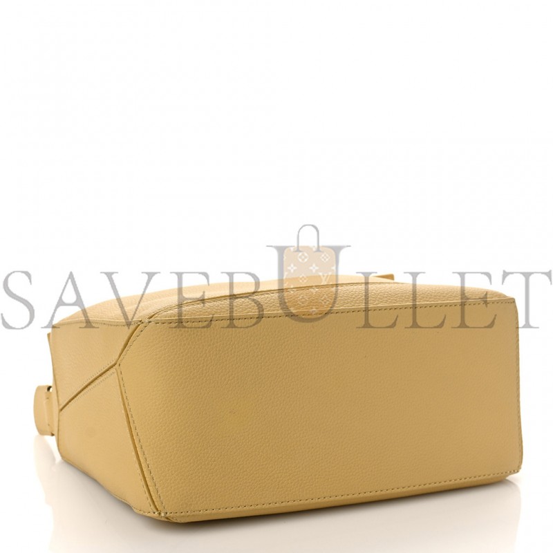 LOEWE CALFSKIN SMALL PUZZLE BAG DARK BUTTER (24*16.5*10.5cm)