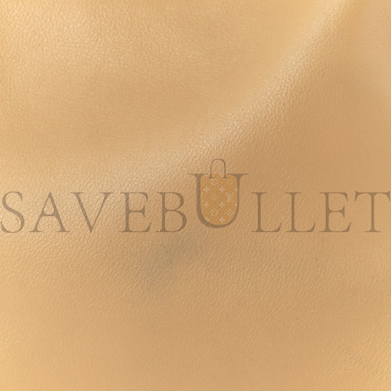 LOEWE CALFSKIN MINI FLAMENCO KNOT CLUTCH DARK BUTTER (23*18*7cm)