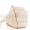 LOEWE CALFSKIN CANVAS ANAGRAM SMALL HAMMOCK SHOULDER BAG ECRU WHITE (30*25*13.5cm)