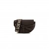 LOEWE CALFSKIN JACQUARD MINI GATE DUAL BAG CHOCOLATE (20*13*10cm)