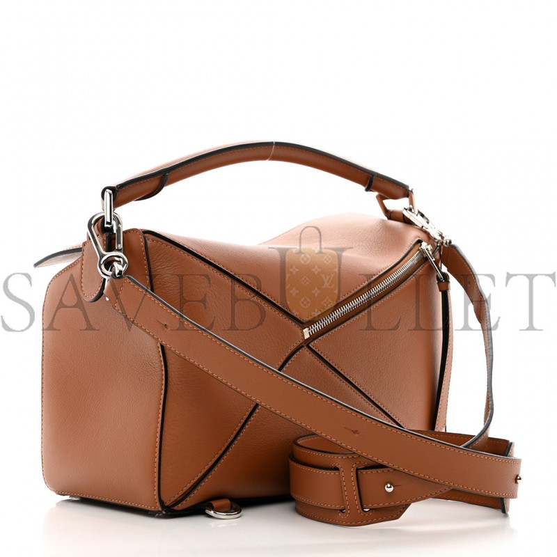 LOEWE CALFSKIN MEDIUM PUZZLE BAG TAN (29*19.5*14cm)