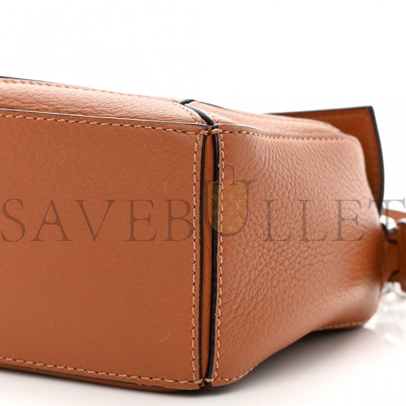 LOEWE CALFSKIN MINI PUZZLE BAG TAN (18*12.5*8cm)