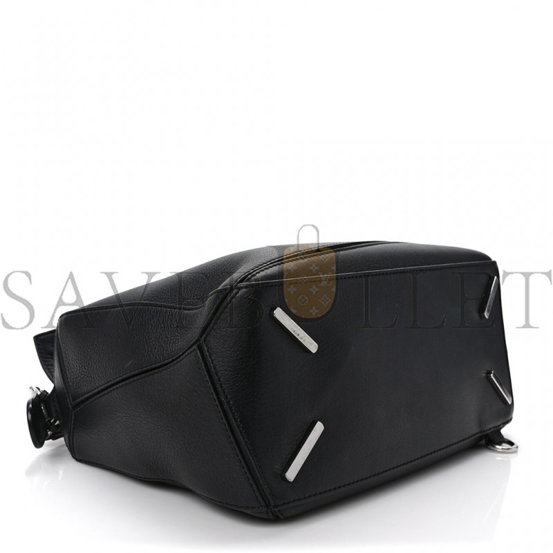 LOEWE CALFSKIN MEDIUM PUZZLE BAG BLACK (29*19.5*14cm)