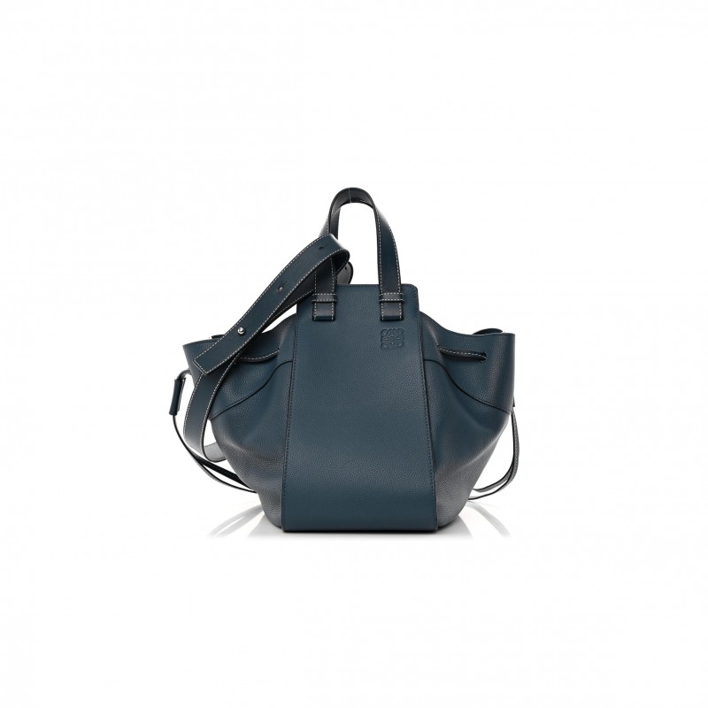 LOEWE CALFSKIN SMALL HAMMOCK SHOULDER BAG MARINE (30*25*13.5) LOEWE CALFSKIN SMALL HAMMOCK SHOULDER BAG MARINE (30*25*13.5)