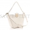 LOEWE CALFSKIN MINI HAMMOCK HOBO SOFT WHITE (17*17*10cm)