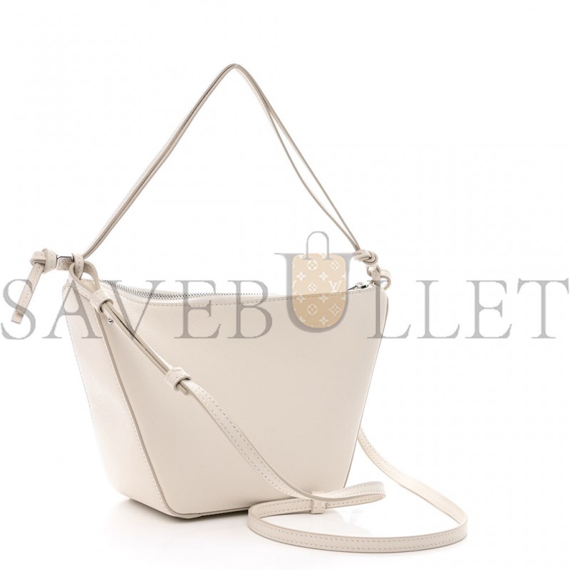 LOEWE CALFSKIN MINI HAMMOCK HOBO SOFT WHITE (17*17*10cm) 