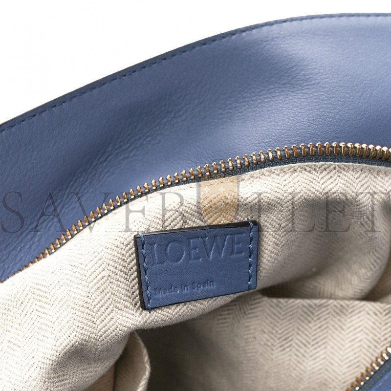 LOEWE CALFSKIN MEDIUM PUZZLE BAG BLUE (29*19.5*14cm)