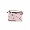 LOEWE CALFSKIN MINI PUZZLE BAG ICY PINK (18*12.5*8cm)