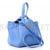 LOEWE CALFSKIN SMALL HAMMOCK NUGGET SHOULDER BAG CELESTINE BLUE (21*20*18cm)