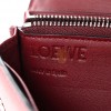 LOEWE CALFSKIN PUZZLE CONTINENTAL WALLET WINE GARNET (19*10*3cm)