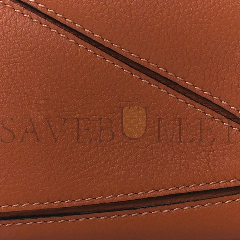 LOEWE CALFSKIN MINI PUZZLE BAG TAN (18*12.5*8cm)