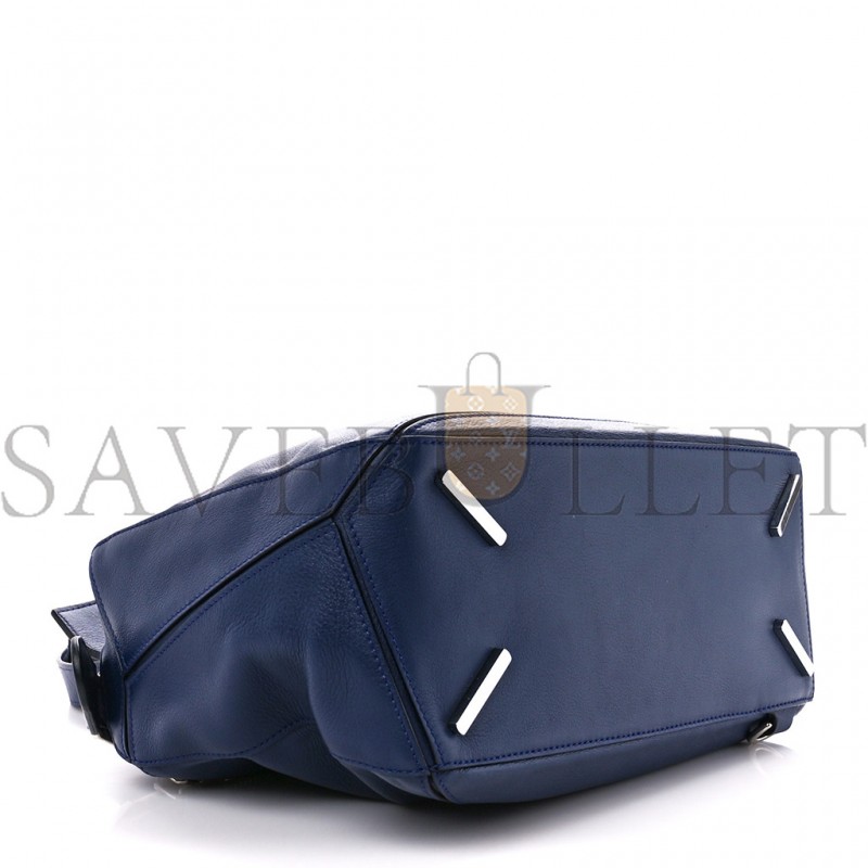 LOEWE CALFSKIN MEDIUM PUZZLE BAG MARINE (29*19.5*14cm)