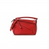 LOEWE CALFSKIN SMALL PUZZLE BAG SCARLET (24*16.5*10.5cm)