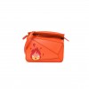 LOEWE X HOWLS MOVING CASTLE SATIN CALFSKIN MINI CALCIFER PUZZLE ORANGE (17*10*7cm)