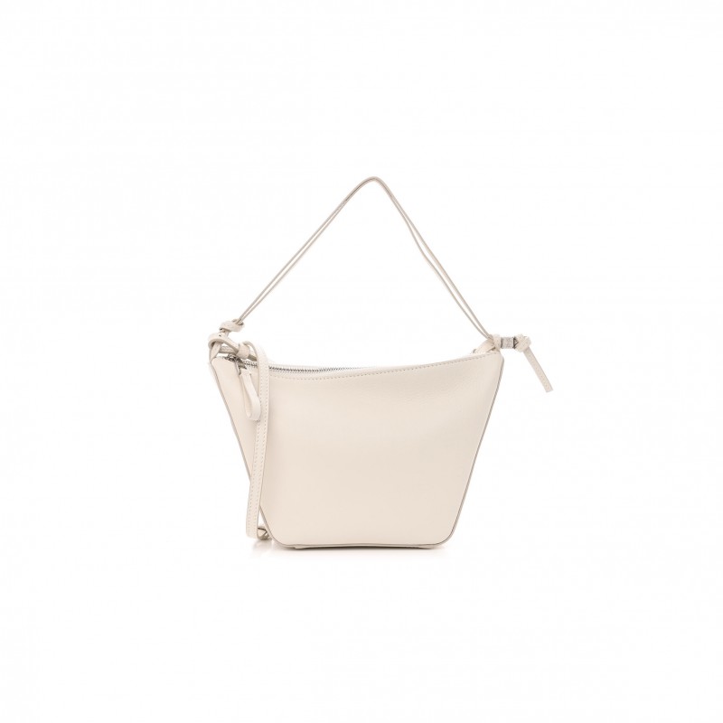 LOEWE CALFSKIN MINI HAMMOCK HOBO SOFT WHITE (17*17*10cm) 