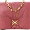 LOEWE LAMBSKIN GOYA PUFFER BAG PLUMROSE (23*18*5cm)