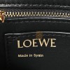 LOEWE LAMBSKIN SMALL GOYA PUFFER BAG BLACK (23*17*10cm)