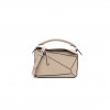 LOEWE GRAINED CALFSKIN SMALL PUZZLE BAG SAND (24*16.5*10.5cm) 