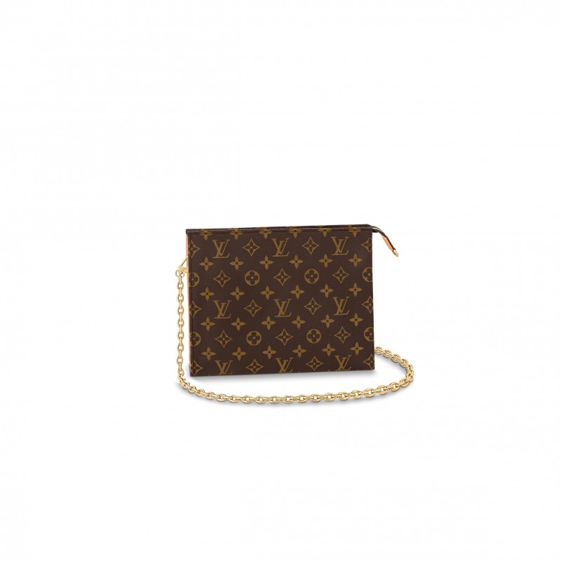 LOUIS VUITTON TOILETRY POUCH ON CHAIN M81412 (25*20*5.5cm)