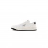 PRADA VITELLO ROIS METAL TRIANGLE LOGO WOMENS DOWNTOWN LOW TOP 30MM SNEAKERS 39.5 WHITE BLACK