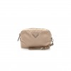 PRADA TESSUTO NYLON SAFFIANO WRISTLET CAMMEO (17*11*4cm)