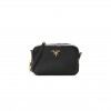 PRADA VITELLO DAINO MINI CAMERA CROSSBODY BLACK (16*10*6cm)