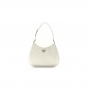 PRADA BRUSHED CALFSKIN CLEO ADJUSTABLE STRAP SHOULDER BAG WHITE (28*23*5cm)