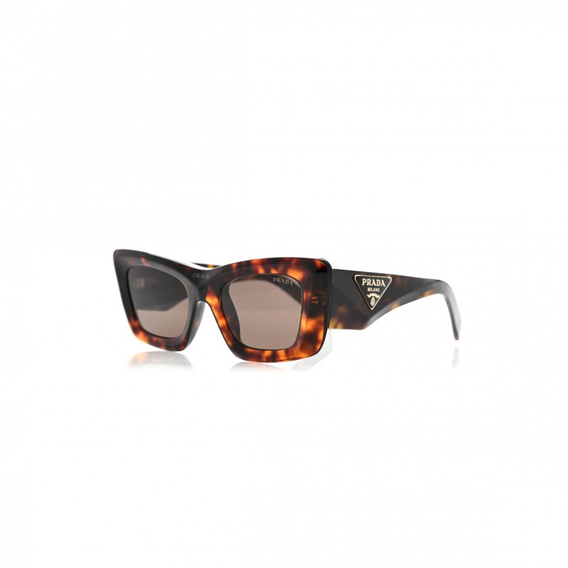 PRADA ACETATE SYMBOLE SUNGLASSES SPR 13Z HAVANA