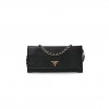 PRADA SAFFIANO METAL ORO CHAIN WALLET BLACK (21*11*2cm)