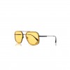 PRADA AVIATOR SUNGLASSES SPR 57X BLACK YELLOW