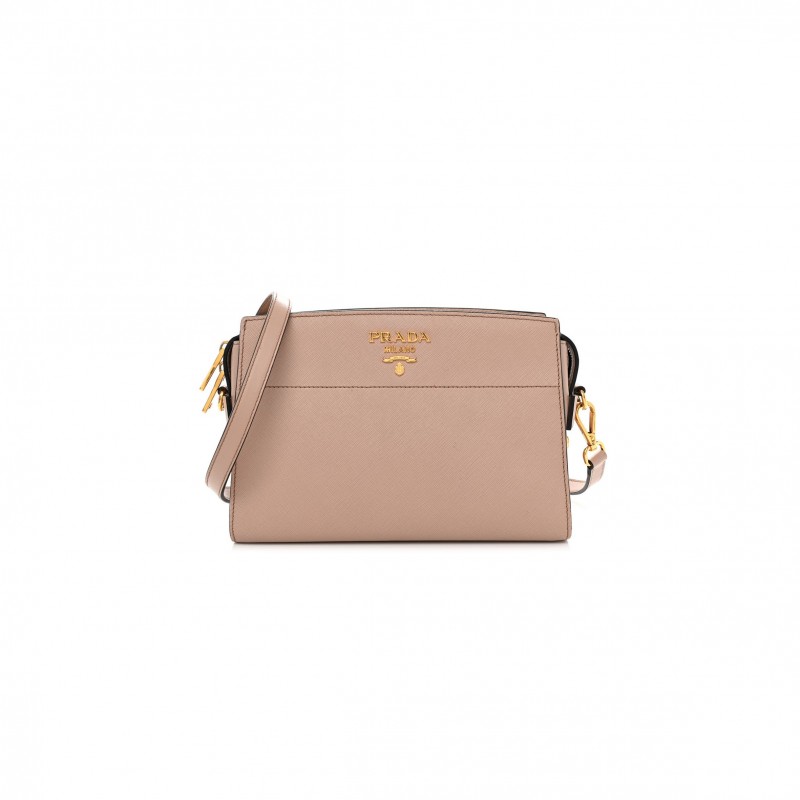 PRADA SAFFIANO CITY CALFSKIN ESPLANADE CROSSBODY BAG CIPRIA (24*17*9cm)