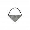 PRADA SATIN CRYSTAL TRIANGLE POUCH CRISTAL (26*15*6cm)