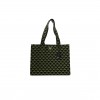 PRADA FABRIC EMBROIDERED SAFFIANO LARGE SYMBOLE TOTE BLACK EDERA (43*33*18cm)