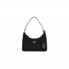 PRADA TESSUTO NYLON SAFFIANO MINI RE-EDITION 2005 BAG BLACK (23*14*8cm)