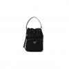 PRADA RE-NYLON DUET DRAWSTRING SHOULDER BAG BLACK (23*18*11cm)