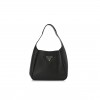 PRADA VITELLO DAINO DYNAMIQUE HOBO BLACK (23*20*13cm)