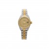 ROLEX STAINLESS STEEL 18K YELLOW GOLD 26MM OYSTER PERPETUAL DATEJUST WATCH CHAMPAGNE 79173