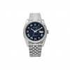 ROLEX STAINLESS STEEL 18K WHITE GOLD 36MM OYSTER PERPETUAL DATEJUST WATCH BLUE JUBILEE 11623