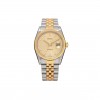 ROLEX STAINLESS STEEL 18K YELLOW GOLD DIAMOND 36MM OYSTER PERPETUAL DATEJUST WATCH CHAMPAGNE JUBILEE 16233