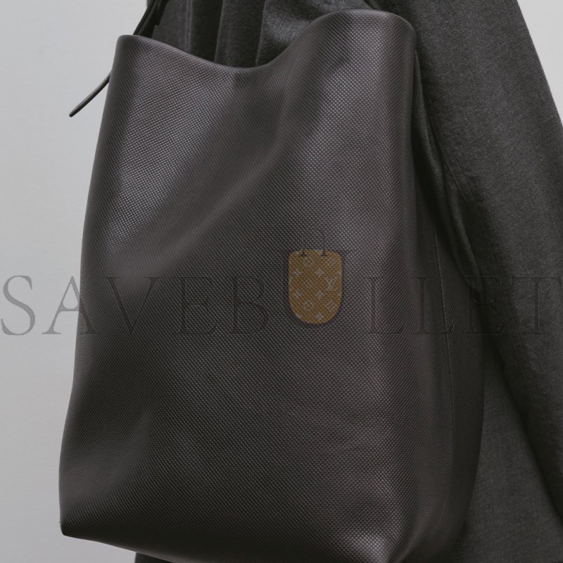 THE ROW LARGE NS SHOULDER BAG IN LEATHER BLACK W1587L72SBLPL (33*28*15cm)