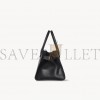 THE ROW SOFT MARGAUX 10 BAG IN LEATHER BLACK W1190L72BLSG (25*18*19cm)