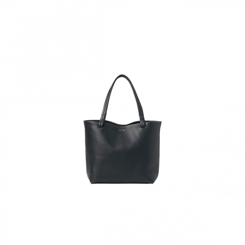 THE ROW SMALL PARK TOTE BAG IN LEATHER BLACK W1199L129BLPL (18*29*10cm)