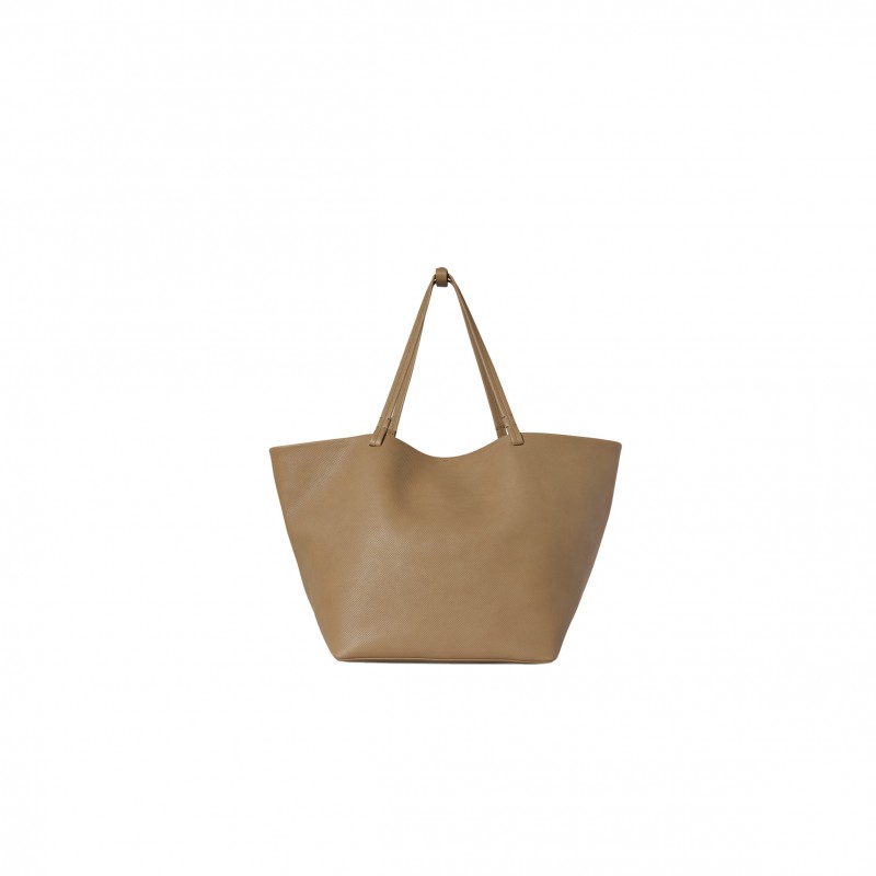 THE ROW XL PARK TOTE BAG IN LEATHER LIGHT TAUPE W1201L72SLTPL (53*36*30cm)