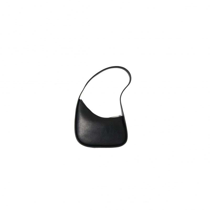 THE ROW HALF MOON BAG IN LEATHER BLACK W1249L136BAS (20*34*6cm)