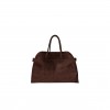 THE ROW SOFT MARGAUX 15 BAG IN SUEDE MOCHA W1255L25MOSHG (38*28*23cm)