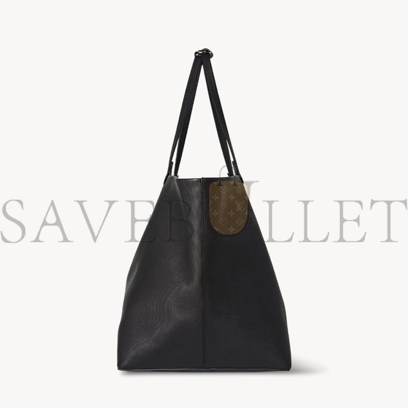 THE ROW PARK TOTE THREE BAG IN LEATHER BLACK W1272L72SBLSG (48*29*25cm)