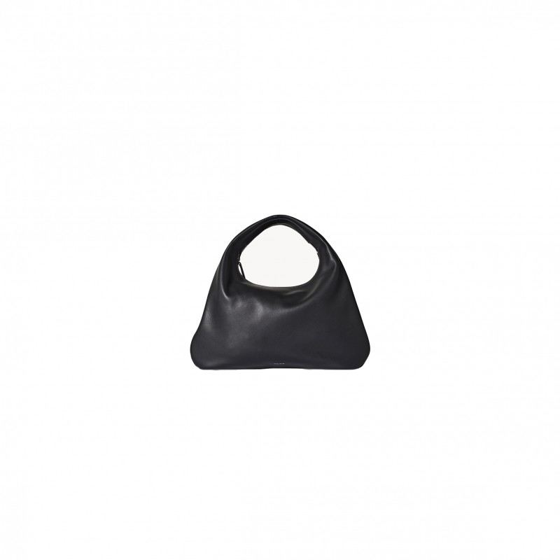 THE ROW SMALL EVERYDAY SHOULDER BAG IN LEATHER BLACK W1279L97BLPL (36*20*3cm)